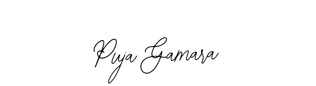 It looks lik you need a new signature style for name Puja Gamara. Design unique handwritten (Bearetta-2O07w) signature with our free signature maker in just a few clicks. Puja Gamara signature style 12 images and pictures png