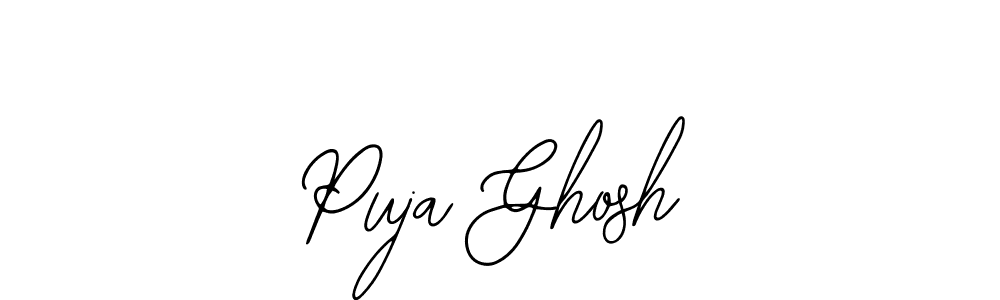 Make a beautiful signature design for name Puja Ghosh. With this signature (Bearetta-2O07w) style, you can create a handwritten signature for free. Puja Ghosh signature style 12 images and pictures png