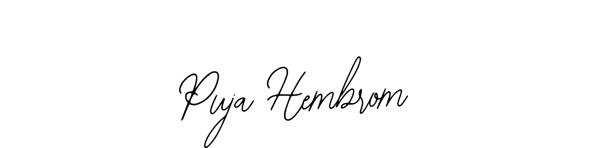 Make a beautiful signature design for name Puja Hembrom. Use this online signature maker to create a handwritten signature for free. Puja Hembrom signature style 12 images and pictures png