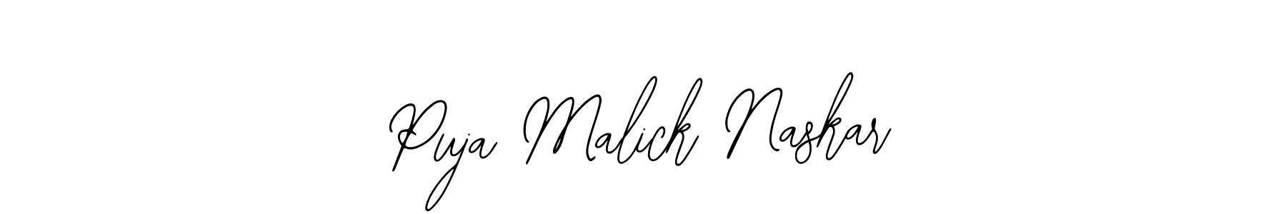 Puja Malick Naskar stylish signature style. Best Handwritten Sign (Bearetta-2O07w) for my name. Handwritten Signature Collection Ideas for my name Puja Malick Naskar. Puja Malick Naskar signature style 12 images and pictures png