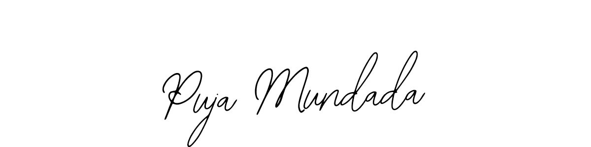 Also You can easily find your signature by using the search form. We will create Puja Mundada name handwritten signature images for you free of cost using Bearetta-2O07w sign style. Puja Mundada signature style 12 images and pictures png