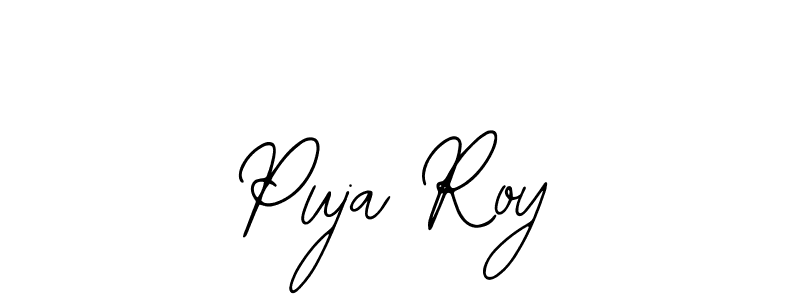 if you are searching for the best signature style for your name Puja Roy. so please give up your signature search. here we have designed multiple signature styles  using Bearetta-2O07w. Puja Roy signature style 12 images and pictures png