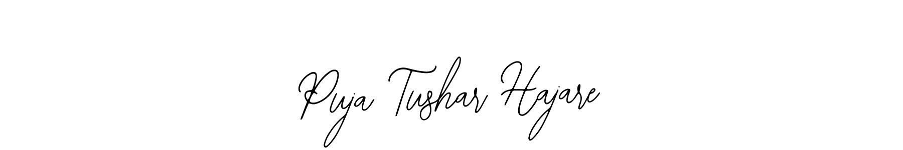 Make a beautiful signature design for name Puja Tushar Hajare. With this signature (Bearetta-2O07w) style, you can create a handwritten signature for free. Puja Tushar Hajare signature style 12 images and pictures png