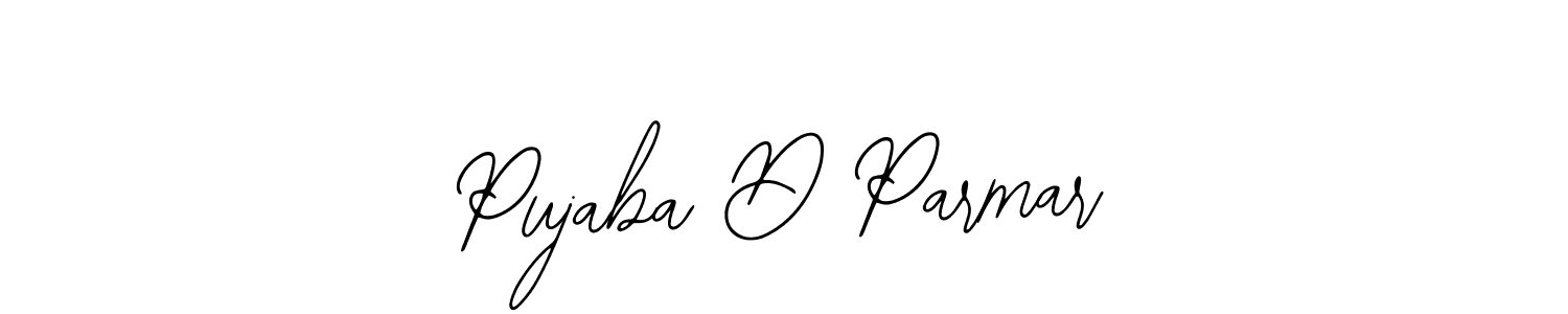 The best way (Bearetta-2O07w) to make a short signature is to pick only two or three words in your name. The name Pujaba D Parmar include a total of six letters. For converting this name. Pujaba D Parmar signature style 12 images and pictures png