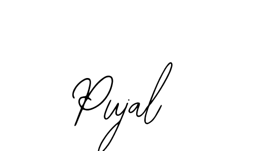 The best way (Bearetta-2O07w) to make a short signature is to pick only two or three words in your name. The name Pujal include a total of six letters. For converting this name. Pujal signature style 12 images and pictures png