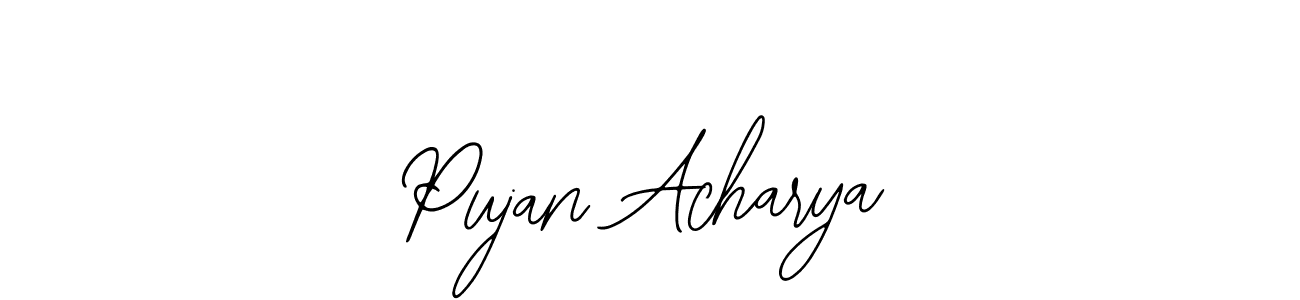 Also we have Pujan Acharya name is the best signature style. Create professional handwritten signature collection using Bearetta-2O07w autograph style. Pujan Acharya signature style 12 images and pictures png