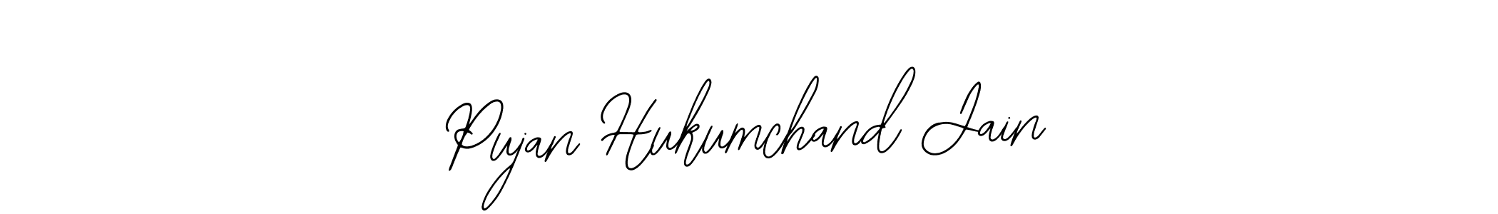 Make a beautiful signature design for name Pujan Hukumchand Jain. With this signature (Bearetta-2O07w) style, you can create a handwritten signature for free. Pujan Hukumchand Jain signature style 12 images and pictures png