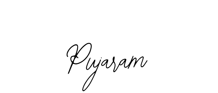 Use a signature maker to create a handwritten signature online. With this signature software, you can design (Bearetta-2O07w) your own signature for name Pujaram. Pujaram signature style 12 images and pictures png