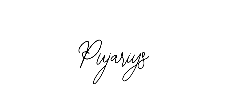 The best way (Bearetta-2O07w) to make a short signature is to pick only two or three words in your name. The name Pujariys include a total of six letters. For converting this name. Pujariys signature style 12 images and pictures png