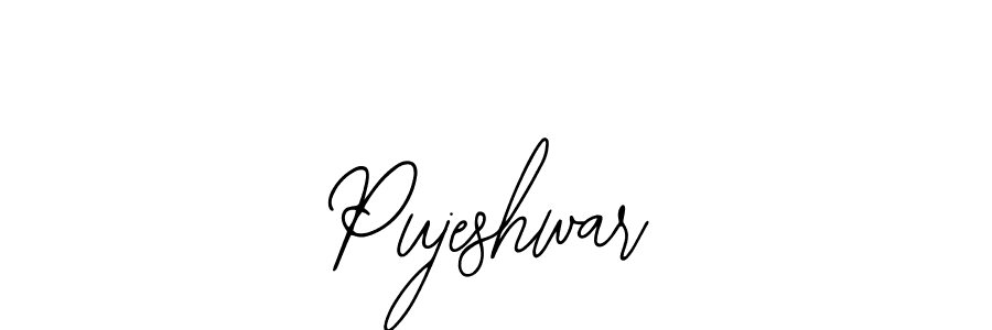 Use a signature maker to create a handwritten signature online. With this signature software, you can design (Bearetta-2O07w) your own signature for name Pujeshwar. Pujeshwar signature style 12 images and pictures png