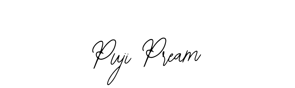 Create a beautiful signature design for name Puji Pream. With this signature (Bearetta-2O07w) fonts, you can make a handwritten signature for free. Puji Pream signature style 12 images and pictures png