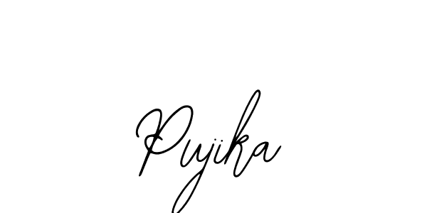 Bearetta-2O07w is a professional signature style that is perfect for those who want to add a touch of class to their signature. It is also a great choice for those who want to make their signature more unique. Get Pujika name to fancy signature for free. Pujika signature style 12 images and pictures png