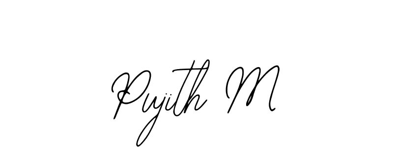 Make a beautiful signature design for name Pujith M. With this signature (Bearetta-2O07w) style, you can create a handwritten signature for free. Pujith M signature style 12 images and pictures png