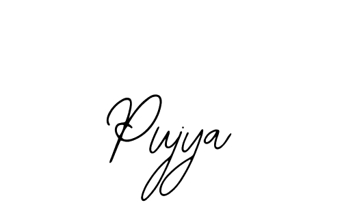 Design your own signature with our free online signature maker. With this signature software, you can create a handwritten (Bearetta-2O07w) signature for name Pujya. Pujya signature style 12 images and pictures png