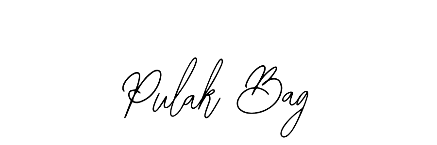 How to make Pulak Bag name signature. Use Bearetta-2O07w style for creating short signs online. This is the latest handwritten sign. Pulak Bag signature style 12 images and pictures png