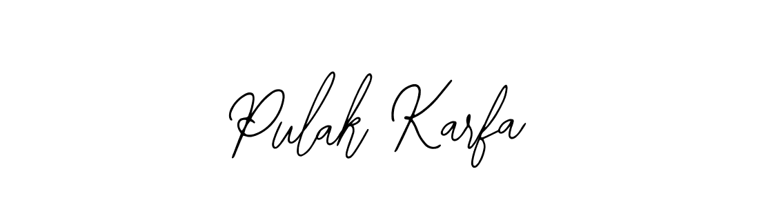 How to Draw Pulak Karfa signature style? Bearetta-2O07w is a latest design signature styles for name Pulak Karfa. Pulak Karfa signature style 12 images and pictures png
