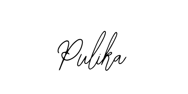 Create a beautiful signature design for name Pulika. With this signature (Bearetta-2O07w) fonts, you can make a handwritten signature for free. Pulika signature style 12 images and pictures png