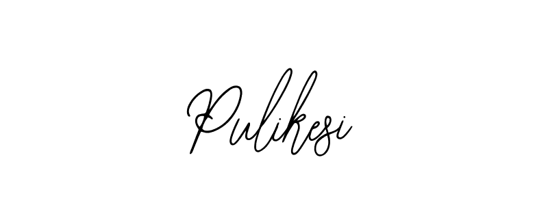 You should practise on your own different ways (Bearetta-2O07w) to write your name (Pulikesi) in signature. don't let someone else do it for you. Pulikesi signature style 12 images and pictures png