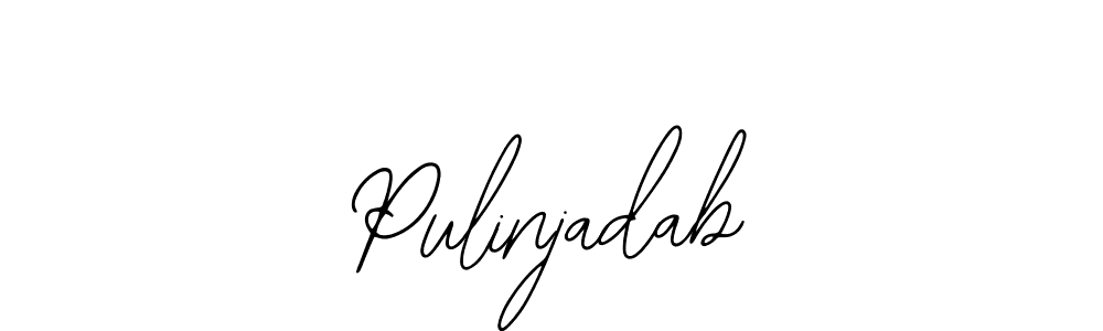 The best way (Bearetta-2O07w) to make a short signature is to pick only two or three words in your name. The name Pulinjadab include a total of six letters. For converting this name. Pulinjadab signature style 12 images and pictures png