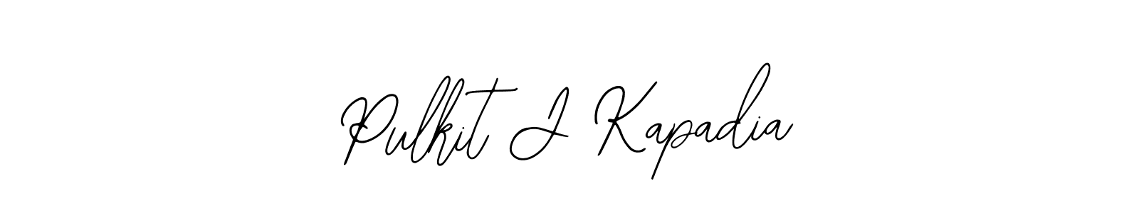 You should practise on your own different ways (Bearetta-2O07w) to write your name (Pulkit J Kapadia) in signature. don't let someone else do it for you. Pulkit J Kapadia signature style 12 images and pictures png
