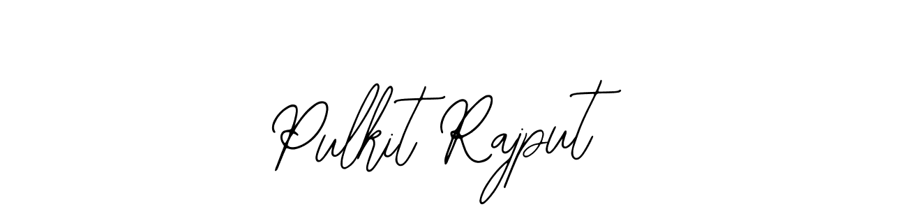 You should practise on your own different ways (Bearetta-2O07w) to write your name (Pulkit Rajput) in signature. don't let someone else do it for you. Pulkit Rajput signature style 12 images and pictures png