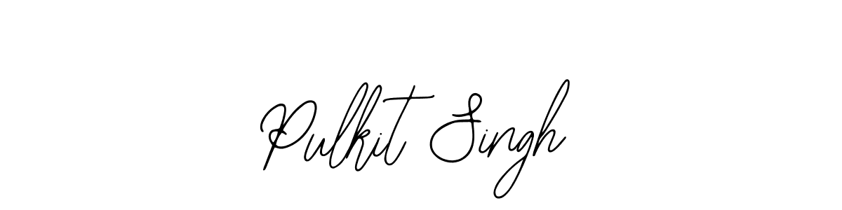 You should practise on your own different ways (Bearetta-2O07w) to write your name (Pulkit Singh) in signature. don't let someone else do it for you. Pulkit Singh signature style 12 images and pictures png