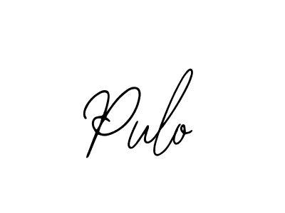 The best way (Bearetta-2O07w) to make a short signature is to pick only two or three words in your name. The name Pulo include a total of six letters. For converting this name. Pulo signature style 12 images and pictures png