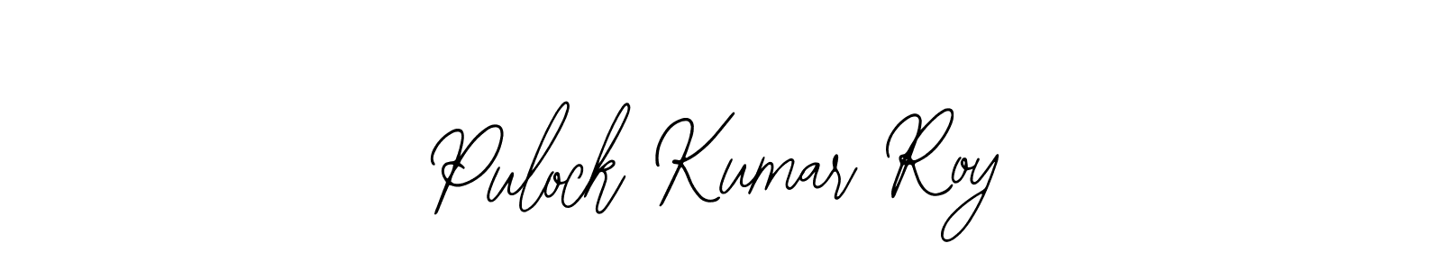 How to make Pulock Kumar Roy name signature. Use Bearetta-2O07w style for creating short signs online. This is the latest handwritten sign. Pulock Kumar Roy signature style 12 images and pictures png