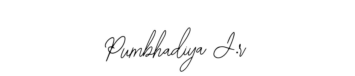 You can use this online signature creator to create a handwritten signature for the name Pumbhadiya J.r. This is the best online autograph maker. Pumbhadiya J.r signature style 12 images and pictures png