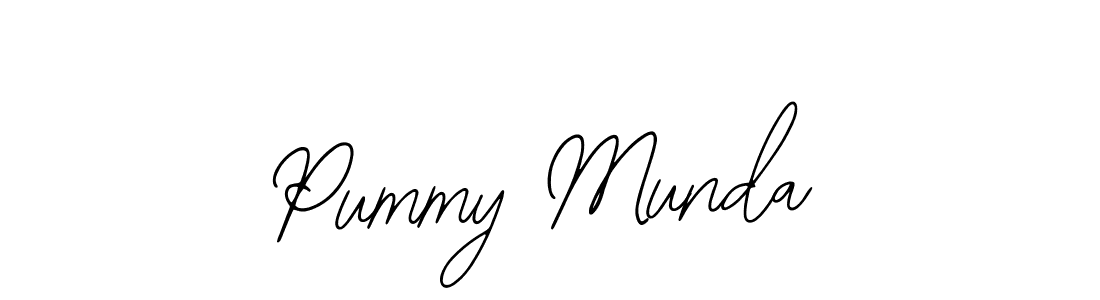 Pummy Munda stylish signature style. Best Handwritten Sign (Bearetta-2O07w) for my name. Handwritten Signature Collection Ideas for my name Pummy Munda. Pummy Munda signature style 12 images and pictures png