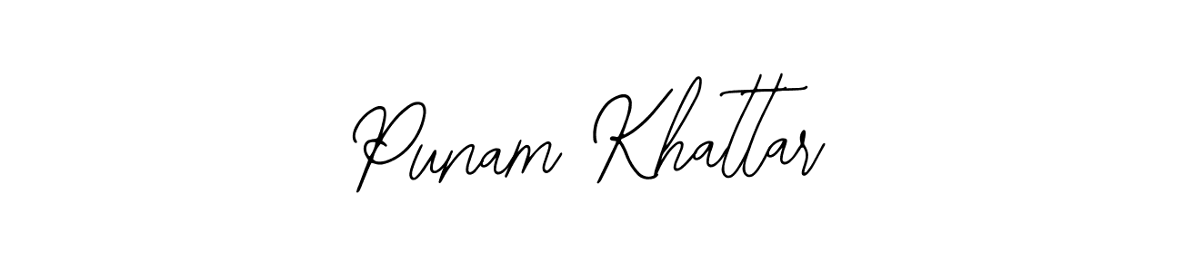 You should practise on your own different ways (Bearetta-2O07w) to write your name (Punam Khattar) in signature. don't let someone else do it for you. Punam Khattar signature style 12 images and pictures png