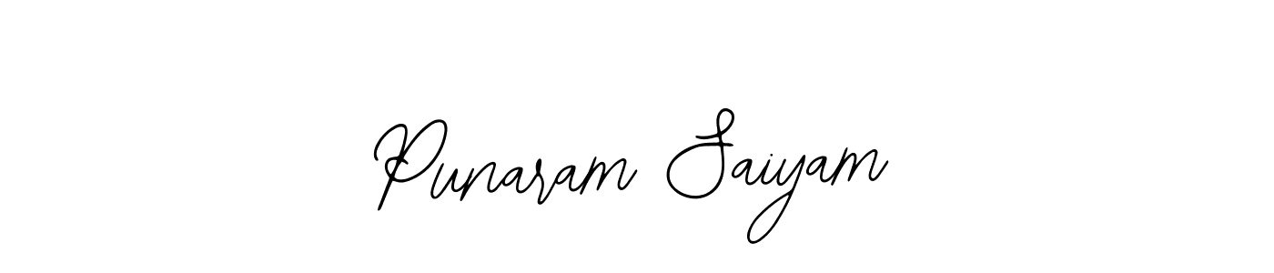 Similarly Bearetta-2O07w is the best handwritten signature design. Signature creator online .You can use it as an online autograph creator for name Punaram Saiyam. Punaram Saiyam signature style 12 images and pictures png