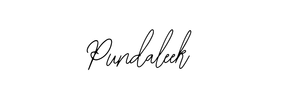 How to make Pundaleek signature? Bearetta-2O07w is a professional autograph style. Create handwritten signature for Pundaleek name. Pundaleek signature style 12 images and pictures png