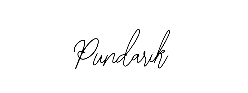 How to make Pundarik name signature. Use Bearetta-2O07w style for creating short signs online. This is the latest handwritten sign. Pundarik signature style 12 images and pictures png