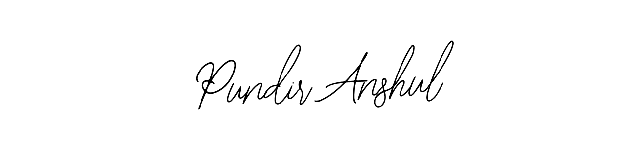 Similarly Bearetta-2O07w is the best handwritten signature design. Signature creator online .You can use it as an online autograph creator for name Pundir Anshul. Pundir Anshul signature style 12 images and pictures png