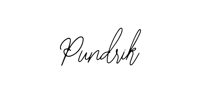 Create a beautiful signature design for name Pundrik. With this signature (Bearetta-2O07w) fonts, you can make a handwritten signature for free. Pundrik signature style 12 images and pictures png