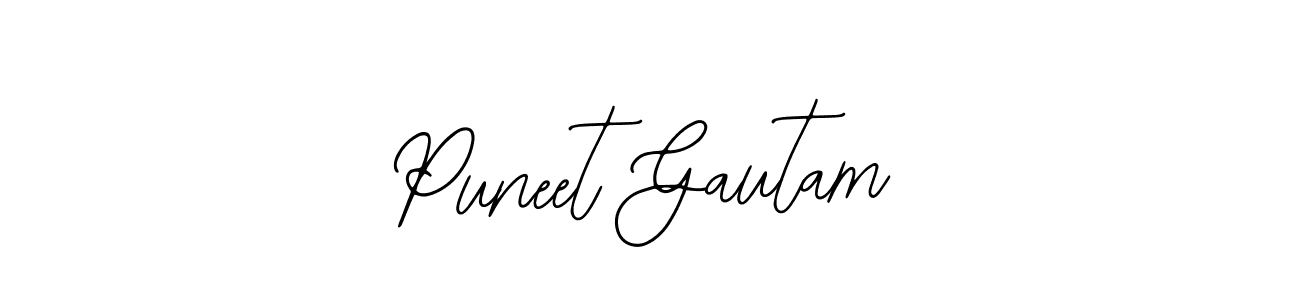 Similarly Bearetta-2O07w is the best handwritten signature design. Signature creator online .You can use it as an online autograph creator for name Puneet Gautam. Puneet Gautam signature style 12 images and pictures png