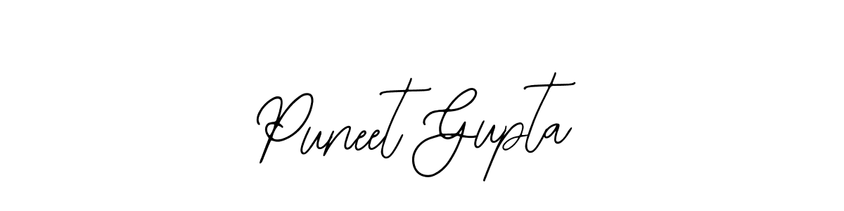 How to make Puneet Gupta name signature. Use Bearetta-2O07w style for creating short signs online. This is the latest handwritten sign. Puneet Gupta signature style 12 images and pictures png