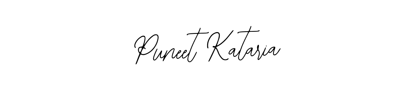 Bearetta-2O07w is a professional signature style that is perfect for those who want to add a touch of class to their signature. It is also a great choice for those who want to make their signature more unique. Get Puneet Kataria name to fancy signature for free. Puneet Kataria signature style 12 images and pictures png