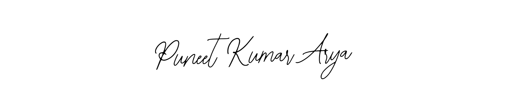 Bearetta-2O07w is a professional signature style that is perfect for those who want to add a touch of class to their signature. It is also a great choice for those who want to make their signature more unique. Get Puneet Kumar Arya name to fancy signature for free. Puneet Kumar Arya signature style 12 images and pictures png