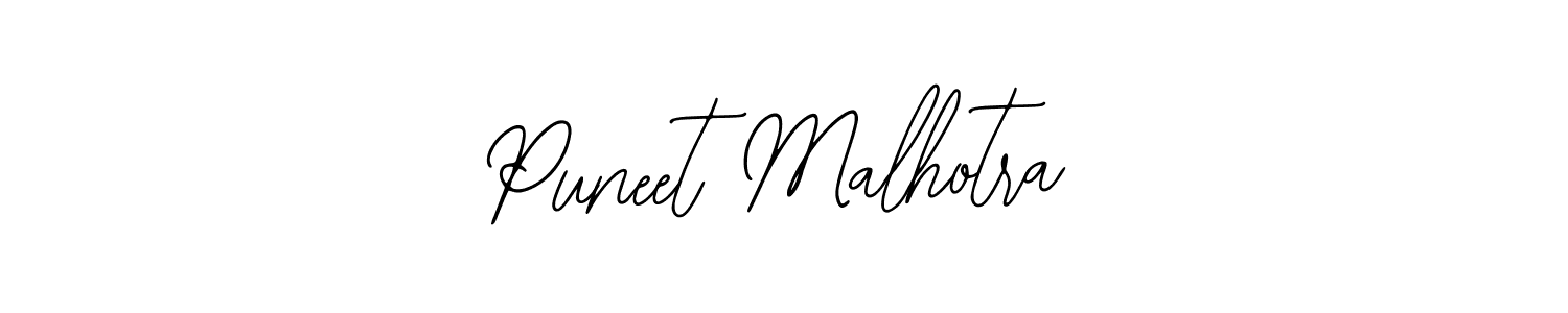 How to make Puneet Malhotra name signature. Use Bearetta-2O07w style for creating short signs online. This is the latest handwritten sign. Puneet Malhotra signature style 12 images and pictures png