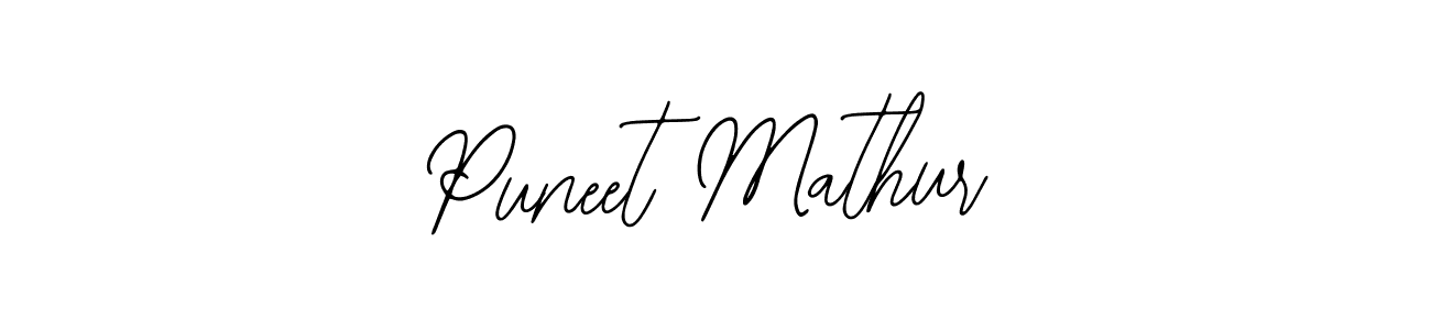 How to make Puneet Mathur signature? Bearetta-2O07w is a professional autograph style. Create handwritten signature for Puneet Mathur name. Puneet Mathur signature style 12 images and pictures png