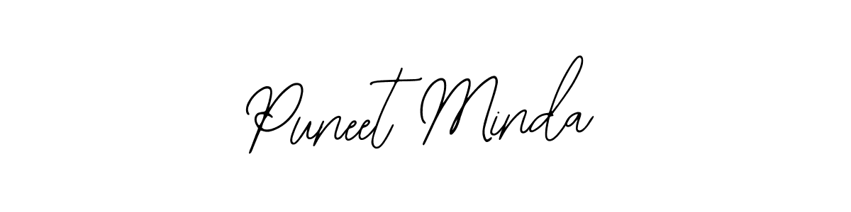 Puneet Minda stylish signature style. Best Handwritten Sign (Bearetta-2O07w) for my name. Handwritten Signature Collection Ideas for my name Puneet Minda. Puneet Minda signature style 12 images and pictures png