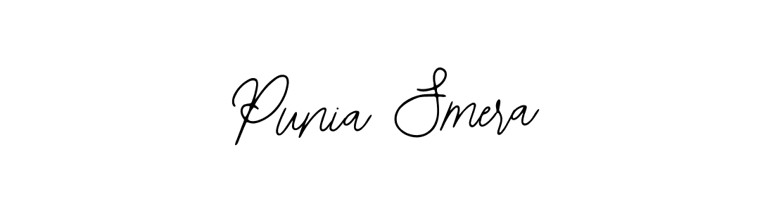 Use a signature maker to create a handwritten signature online. With this signature software, you can design (Bearetta-2O07w) your own signature for name Punia Smera. Punia Smera signature style 12 images and pictures png