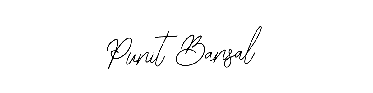 Use a signature maker to create a handwritten signature online. With this signature software, you can design (Bearetta-2O07w) your own signature for name Punit Bansal. Punit Bansal signature style 12 images and pictures png