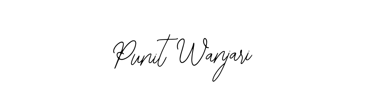 Make a beautiful signature design for name Punit Wanjari. With this signature (Bearetta-2O07w) style, you can create a handwritten signature for free. Punit Wanjari signature style 12 images and pictures png