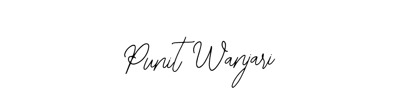 How to Draw Punit Wanjari signature style? Bearetta-2O07w is a latest design signature styles for name Punit Wanjari. Punit Wanjari signature style 12 images and pictures png