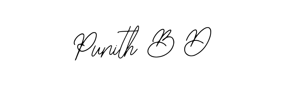 How to Draw Punith B D signature style? Bearetta-2O07w is a latest design signature styles for name Punith B D. Punith B D signature style 12 images and pictures png