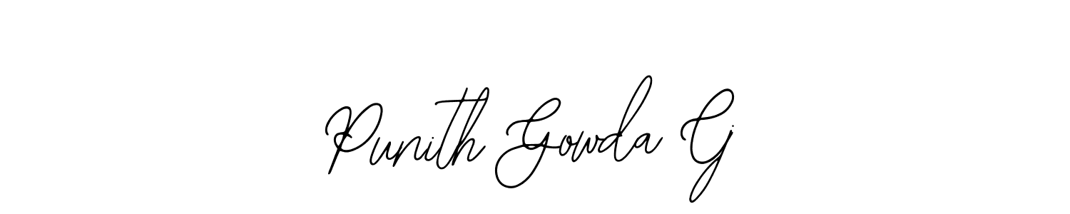 Design your own signature with our free online signature maker. With this signature software, you can create a handwritten (Bearetta-2O07w) signature for name Punith Gowda Cj. Punith Gowda Cj signature style 12 images and pictures png