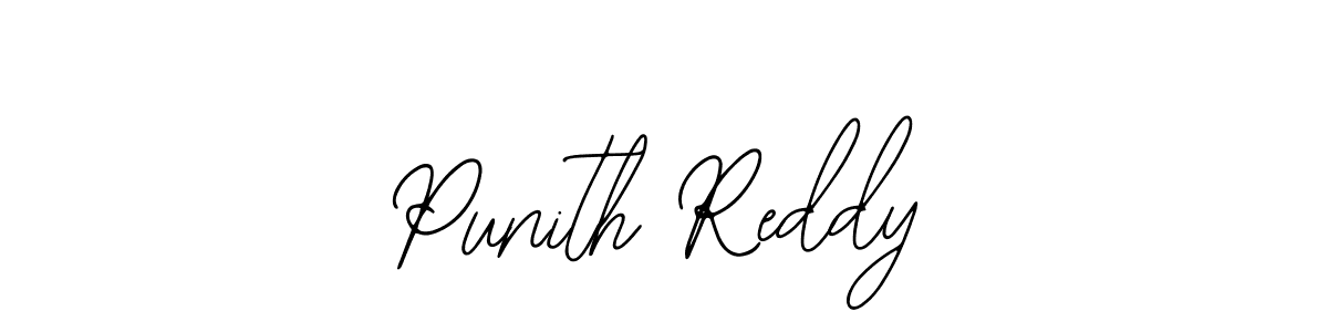 Make a beautiful signature design for name Punith Reddy. With this signature (Bearetta-2O07w) style, you can create a handwritten signature for free. Punith Reddy signature style 12 images and pictures png